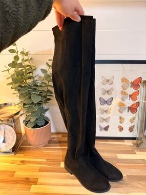 Classic Black Over-The-Knee Women's Boots